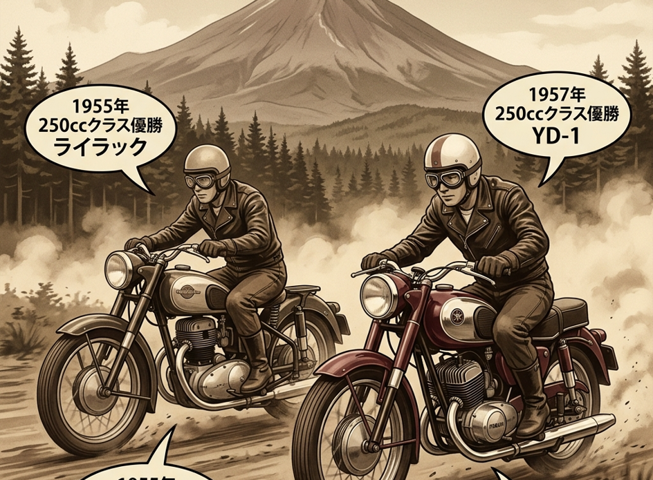 浅間高原レースを制した歴代のチャンピオンバイク/ライラック・YD-1