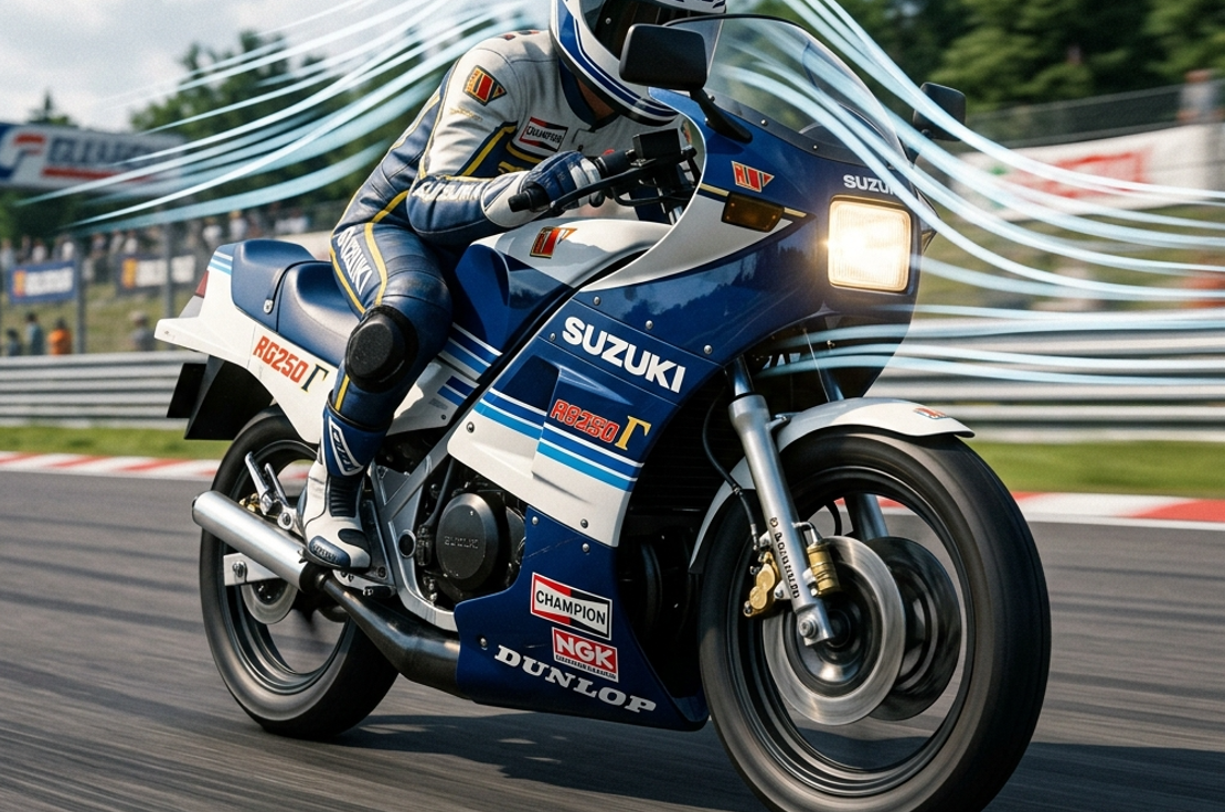 RG250&Gamma;等に代表される80年代レーサーレプリカのカウルと空力