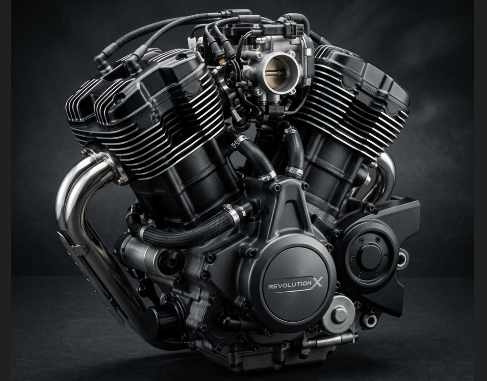 都市部向けに開発されたコンパクトな水冷SOHC Vツイン、ハーレー レボリューションXエンジン
