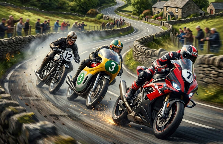 マン島TTレース 歴代優勝マシン ホンダRC166 ドゥカティ900SS BMW S1000RR