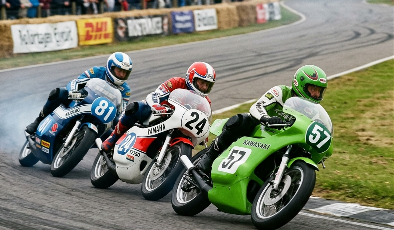 全日本ロードレース選手権 第2期 カワサキH2R ヤマハTZ スズキTR500