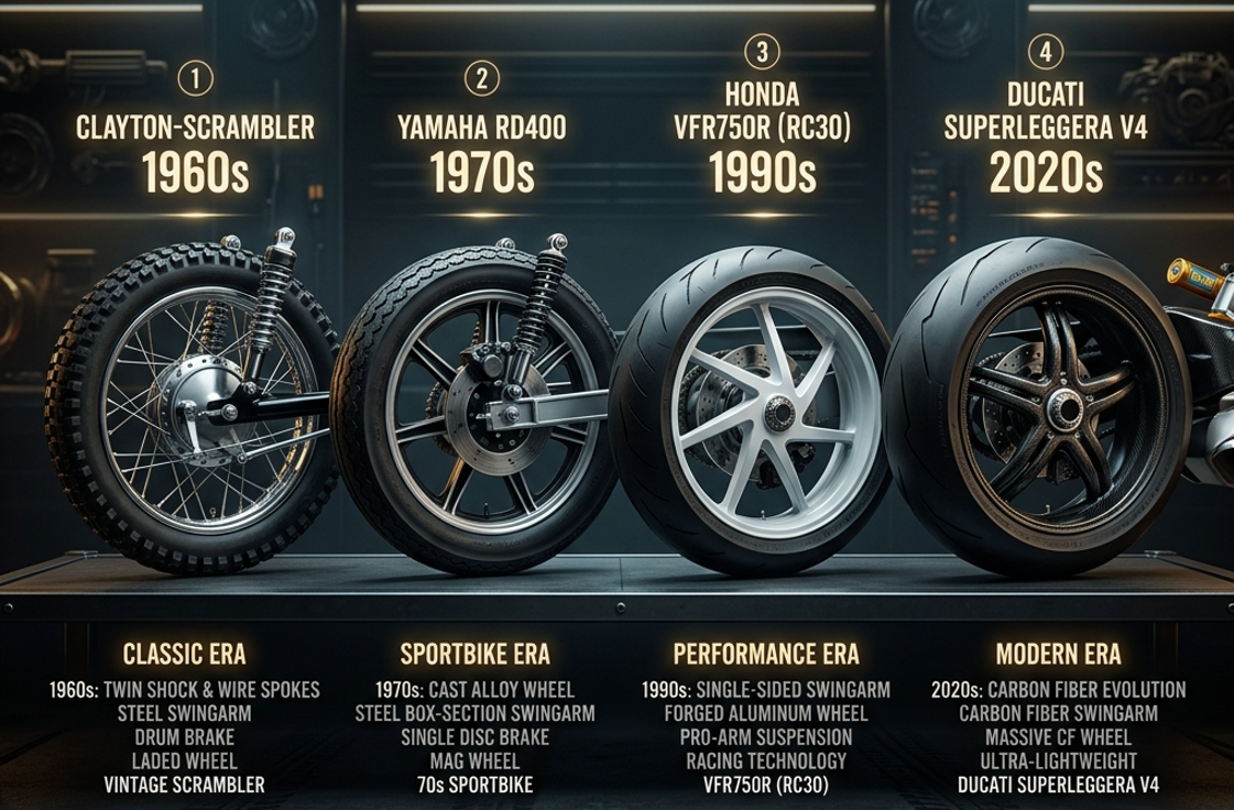 バイクホイールの進化とメカニズム