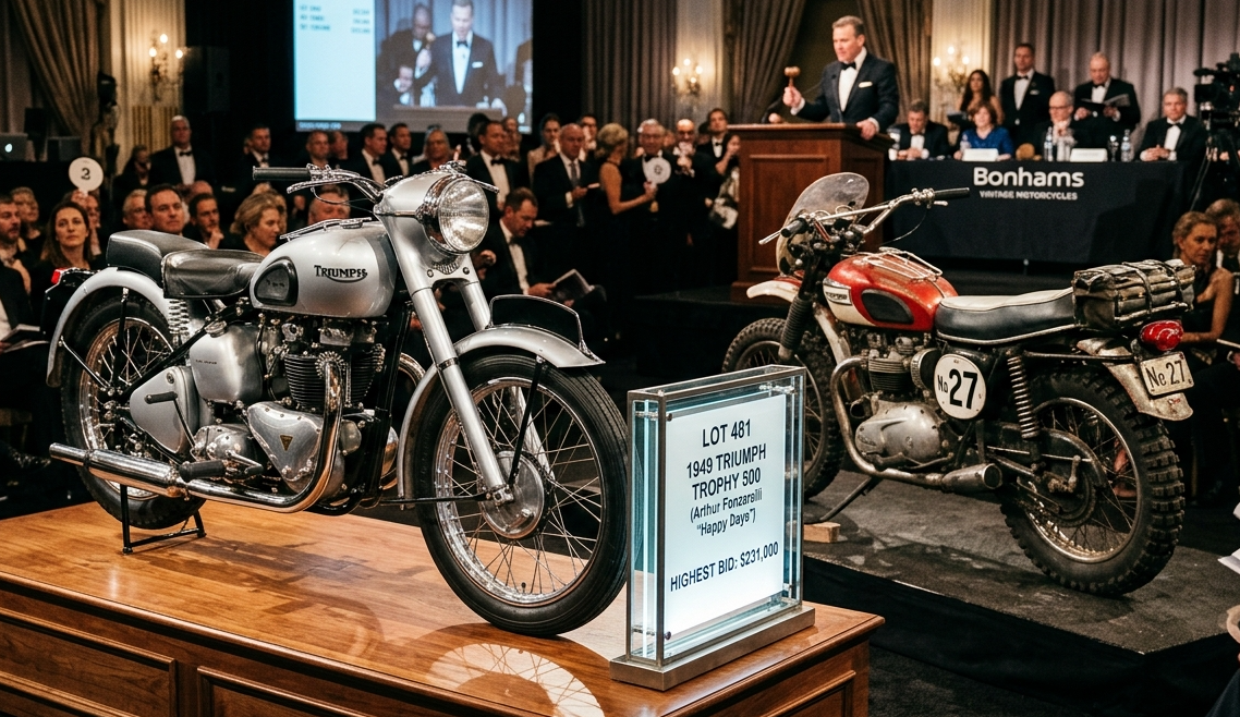 トライアンフの最高額ビンテージバイクTOP5