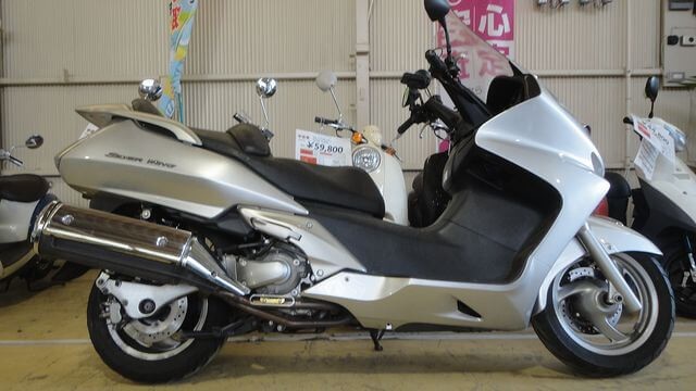 シルバーウィング 600 BC-PF01 '04～ モリワキ ステ/チタン スリップオン ◆代引・返品対応します！ 120サイズ T012201B