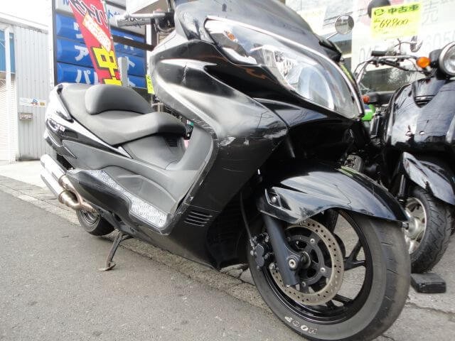 スカイウェイブ250タイプS買取査定事例｜損傷が目立つ不動車を5.8万円