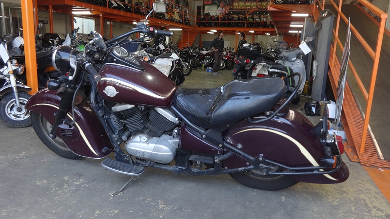 左京区で買取した2000年モデル・バルカンドリフターの不動車