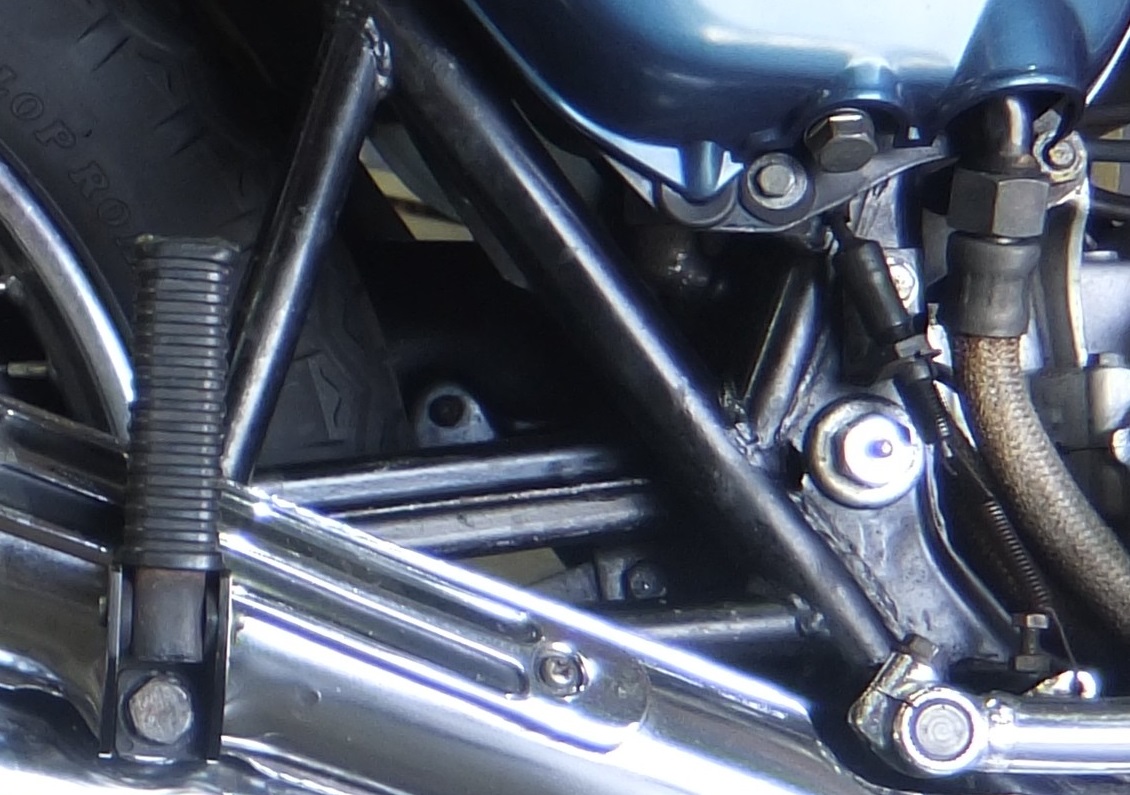 フレーム箇所所に認められる塗装剥げ