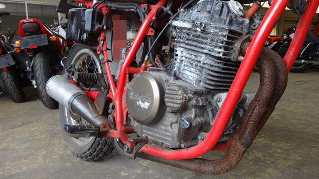 エンジンは不動となっています