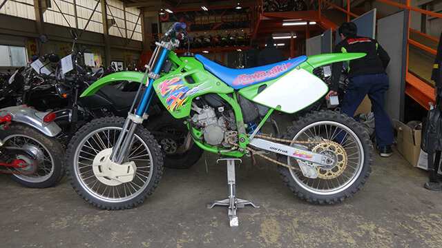 12万円で買取させていただいたKX125