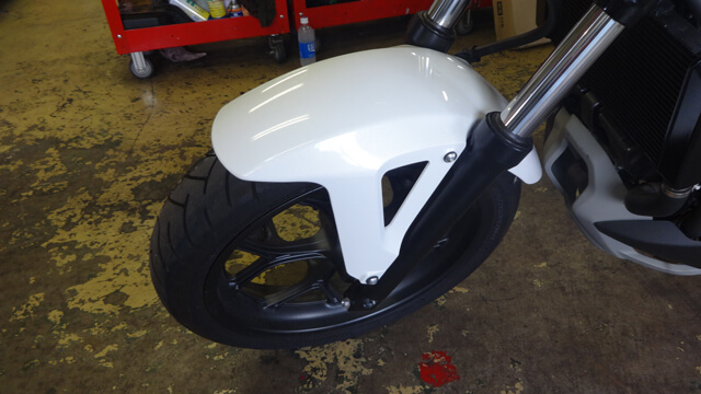 ねじれなしのフロント部分