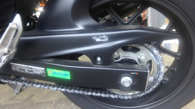 消耗品ながらまだ劣化の少ないリアタイヤ周り