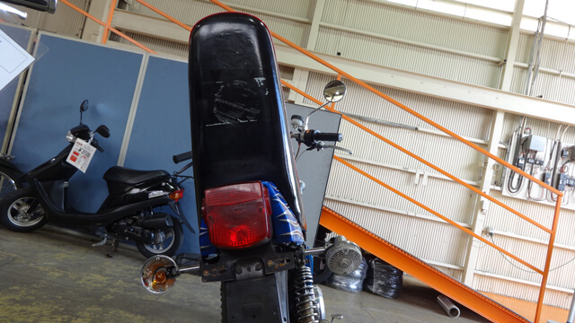 特徴的なタンデムシート