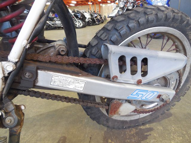 錆びで固着しているチェーン