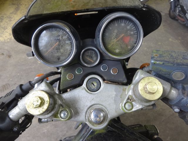 苔？カビ？で覆われているコックピット回り