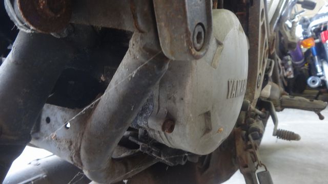 フレームダウンチューブ部分の錆び