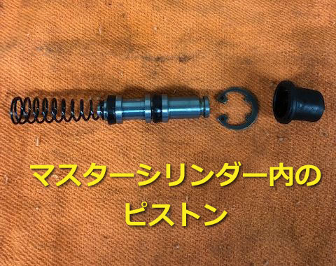 マスターシリンダー内のピストン