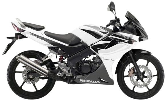 【海外 2007~10年】CBR125R|ホワイト・シルバー