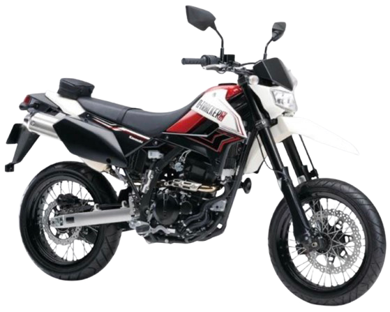 【2011年式】 DトラッカーX(D-Tracker X)｜ブライトホワイト/キャンディパーシモンレッド