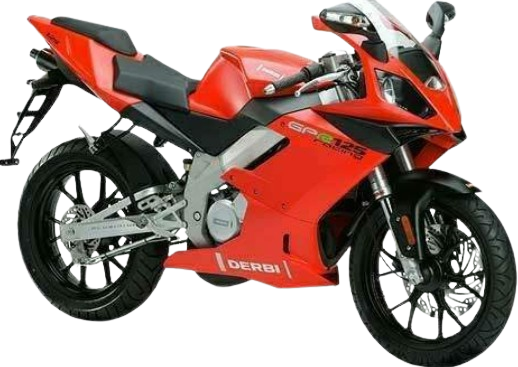 デルビ GPR125【2005〜15年】|レッド 2004年