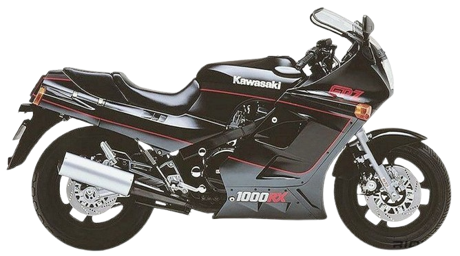 【1987年式 A2】GPZ1000RX|エボニー × パールコスミックグレー