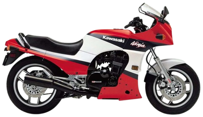 【1986年式 A3】GPZ900R(Ninja)｜ファイアークラッカーレッド×パールアルパインホワイト（北米仕様）