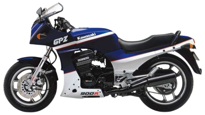 【1987年式 A4】GPZ900R(Ninja)｜ルミナスポラリスブルー×ギャラクシーシルバー（欧州仕様）