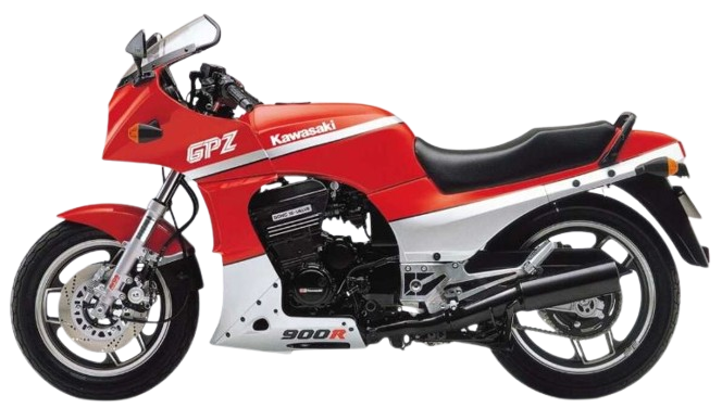 【1988年式 A5】GPZ900R(Ninja)｜ファイアークラッカーレッド×ギャラクシーシルバー（欧州仕様）