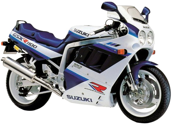 GSX-R1100【1986～98年】｜1990年式 パールスティルホワイト/ヨーロピアンブルーNo.2