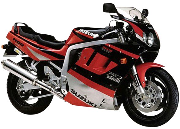 GSX-R1100【1986～98年】｜1991年式 パールノベルティブラック/マーブルイタリアンレッド