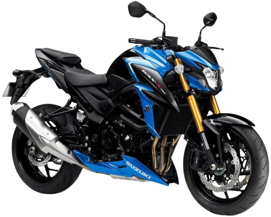 【2017～19年式】GSX-S750｜グラススパークルブラック/トリトンブルーメタリック（2017年モデル）