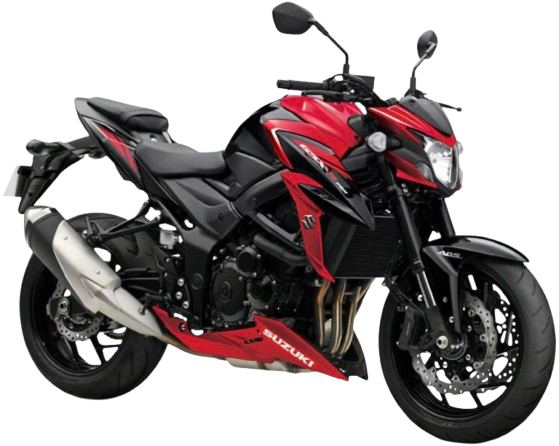 【2017～19年式】GSX-S750｜グラススパークルブラック/キャンディダーリングレッド（2018年モデル）
