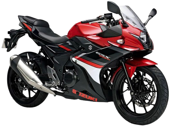 GSX250R【DN11A型 2017~21年】|キャンディカーディナルレッド/パールネブラーブラック(2017年モデル)