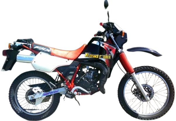 【1989年式 A4】KMX125|ブラック・レッド