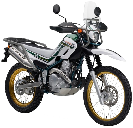 【2020年式 ファイナル 】 セロー250|パープリッシュホワイトソリッド1(ツーリング仕様 ホワイト/グリーン)