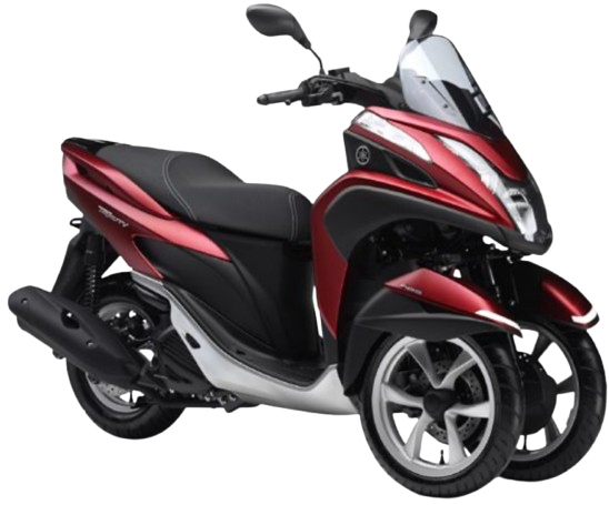 【2015年式】トリシティ125|マットディープレッドメタリック3(ABS仕様)