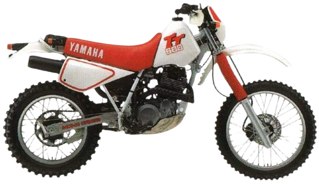 TT600【1983~93年】|ホワイト/レッド