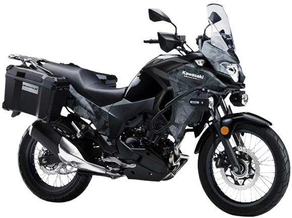 【2020～23年式】ヴェルシスX 250ツアラー｜フラグメントカモグレー/メタリックフラットロウグレーストーン（2020年モデル）