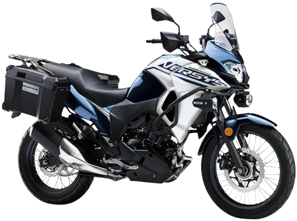 【2020～23年式】ヴェルシスX 250ツアラー｜メタリックオーシャンブルー/パールロボティックホワイト（2022年モデル）