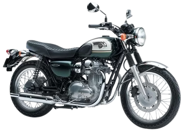 【2015年式】 W800｜メタリックダークグリーン/パールアルパインホワイト
