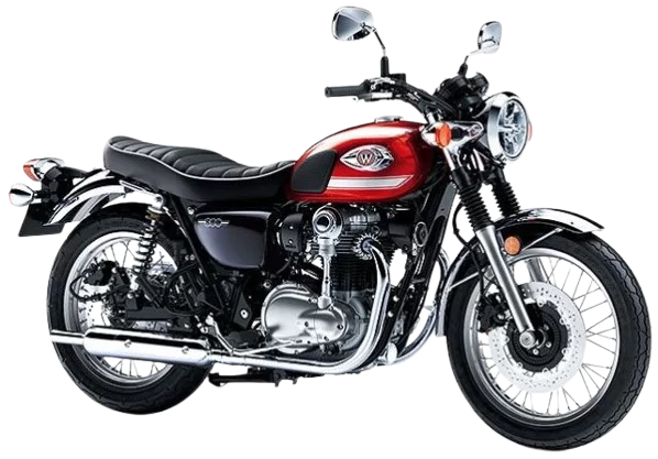 【2022年式】W800｜キャンディファイアレッド×メタリックディアブロブラック