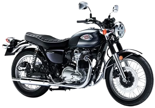 【2023年式】W800｜メタリックスレートブルー×メタリックディアブロブラック