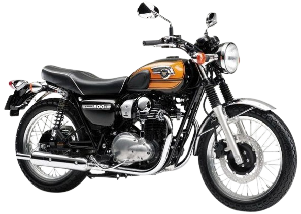 W800【2011～現行】｜2016年式 キャンディサンストーンチャコール×キャンディサンセットオレンジ（ファイナルカラー）