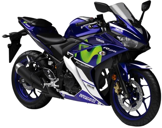 【2015年式】 YZF-R25|ディープパープリッシュブルーメタリックC(MotoGP モビスターエディション)