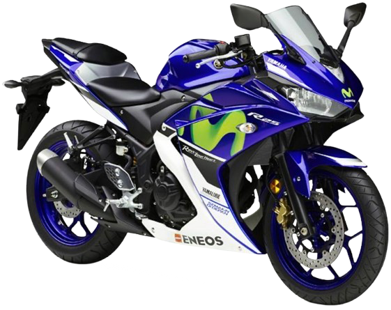 【2016年式】 YZF-R25|ディープパープリッシュブルーメタリックC (MotoGP モビスターエディション)