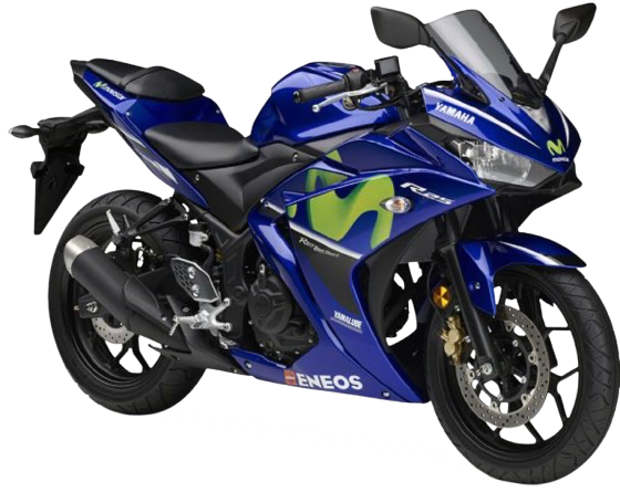 【2017年式】 YZF-R25|ディープパープリッシュブルーメタリックC (MotoGP モビスターエディション)