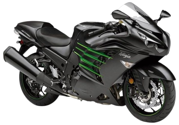 【2012～15年式】ZX-14R｜メタリックマットカーボングレー×ゴールデンブレイズドグリーン
