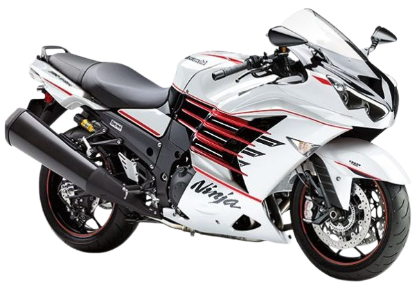 ZX-14R【2012～現行】｜2016年～ パールブリザードホワイト×メタリックスパークブラック×キャンディーファイアレッド（マレーシア仕様）