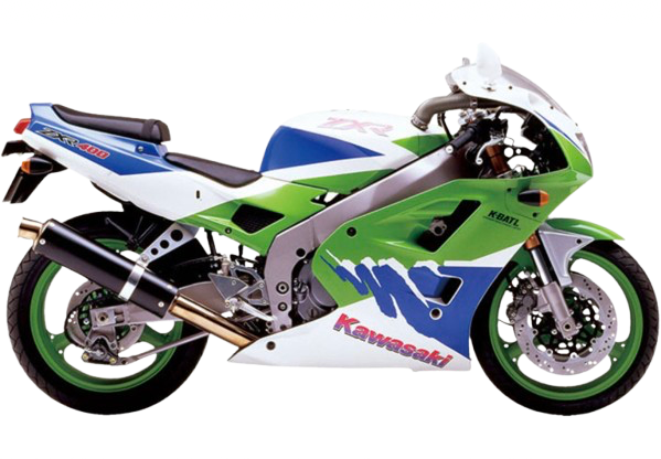 【1993年式 L3】ZXR400|ライムグリーン/パールアルペンホワイト/ブルー36