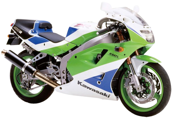 【1992年式 M2】ZXR400R｜ライムグリーン×パールアルペンホワイト×ブルー36