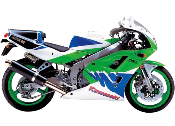 ZXR400R【1989～99年式】｜1993年式 ライムグリーン×パールアルペンホワイト×ブルー36